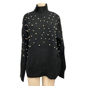 Eloquii Elements Black Ribbed Knit Sweater - Plus Size 14/16 - Modern Staples